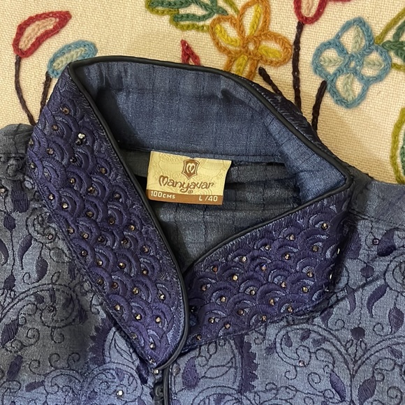 Manyavar Men's Kurta Pyjama size L/40 - Picture 3 of 6